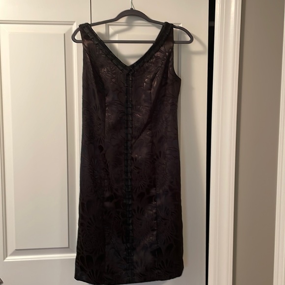 Luxe by Carmen Marc Valvo black cocktail dress. Size 10 - Picture 1 of 4